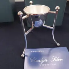 クリアライトシルバー　銀器　エッグスタンド　silver　 レトロ　ヴィンテージのサムネイル
