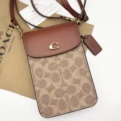 【COACH☆新品】フォーン クロスボディ・シグネチャー キャンバス！ショルダー