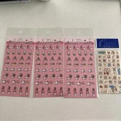 動物・キャラクターシール4シートセット