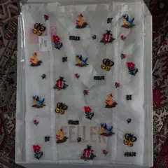 フェイラー FEILER ブリジットタナカ ハイジ刺繍コラボバッグ　ホワイト