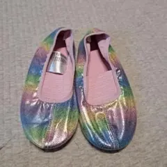新品！H&M 虹色 バレエシューズ 28/29のサムネイル