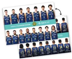 宇都宮ブレックス　BREX 2025−26シーズンメンバー クリアファイル