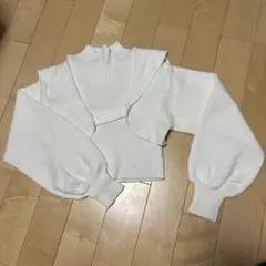NICE CLAUP ナイスクラップ トップス ハイネックボレロニット