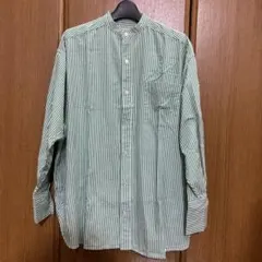 ストライプバンドカラーブラウス