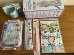 すみっコぐらし お弁当箱 箸 コップ 水筒 ランチクロス 歯ブラシ　6点セット