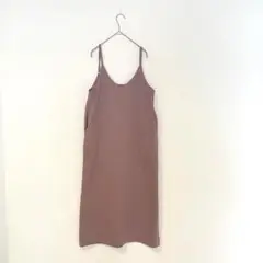 アルマデザイン ワンピース ロング丈 ノースリーブ スリット キャミワンピ 美品