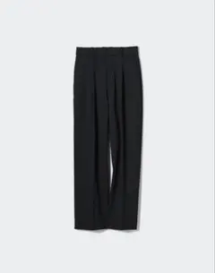 UNIQLO タックワイドパンツ 450639 ブラック XL
