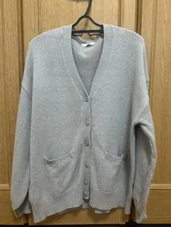 グレー ボタン付きカーディガン WEGO