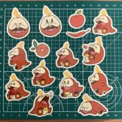 アソートシール　ホゲータ　ポケモン　15種　各1枚