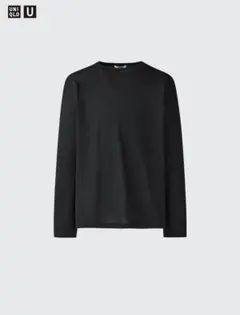 UNIQLO U クルーネックセーター長袖　ブラック　S