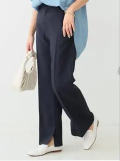 2wayバックサテン裾リボンパンツ