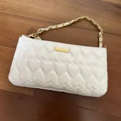 サマンサタバサ　ホワイトハンドバッグ