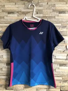 YONEX 幾何学模様 Tシャツ ネイビー