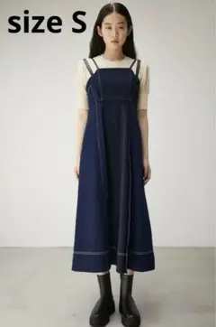 DENIM COMBI CAMI ONEPIECE One Wash