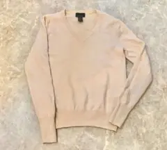 メリノウール70%カシミヤ30% 　　 　　Vネックセーター　ウォッシャブル
