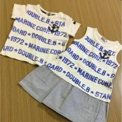 ミキハウス ◆ ワンピース 100 ◆ ダブルB