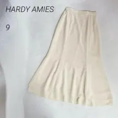 HARDYAMIES 桂由美　ロングフレアスカート　無地　日本製のサムネイル