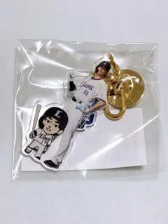 西武ライオンズ 西川愛也 デフォルメ アクリルキーホルダー
