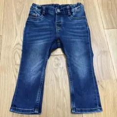 ストレッチデニムパンツ ダークブルー　90cm