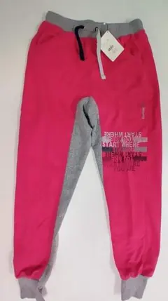 REEBOKピンク グレー サルエルパンツ