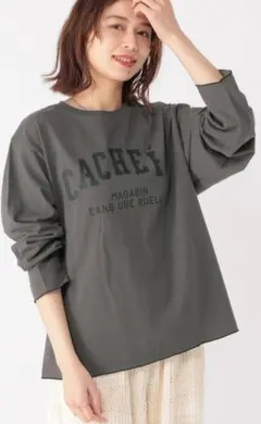 studio CLIP ほぼ未使用美品 リメイク風切り替えロンT 24時間配送