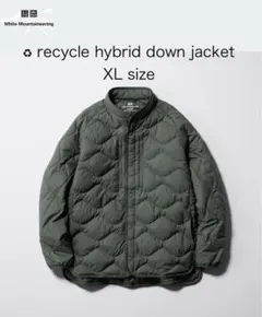 UNIQLO リサイクルハイブリッドダウンジャケット XLsize