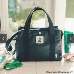 MOOMIN ガバッと開いて出し入れラクラク！ 軽量3層ショルダーバッグ