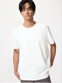 ユニクロメンズ　エアリズム　M　ホワイト Tシャツ 速乾　airism 未使用品