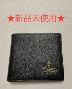 【新品未使用】Vivienne Westwood 二つ折り財布 ブラックのサムネイル