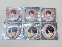 進撃の巨人 ホワイトコーデシリーズ 缶バッジ エレン 6点