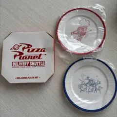 ディズニーストア　トイストーリー　ピザプラネット　メラミンプレートセット