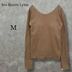 ♡シールームリン【M】フィットパッドバックオープンロングスリーブカットソーのサムネイル