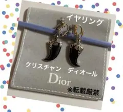 【希少】レア　クリスチャンディオール Dior 牙　 シルバー イヤリング