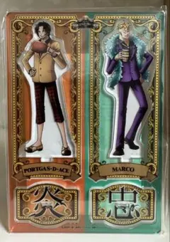 ワンピース　麦わらストア　輩アクスタ　エース　マルコ