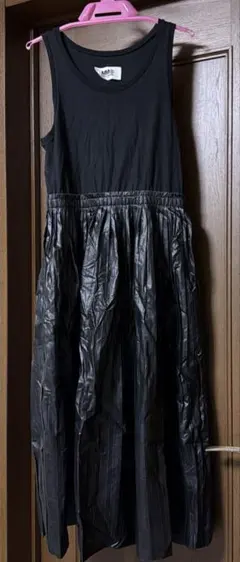 MM6 Maison Margiela ノースリーブワンピース ブラック