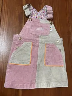 ビームス 95 コーデュロイ ジャンバースカート ピンク　女の子　サロペットのサムネイル