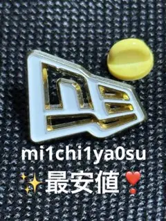 ⚠️新品❣️ニューエラ ピンバッジ✨ホワイト 新品 Neweraピンズpins