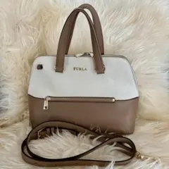 FURLA フルラ　 2WAYバッグ　バイカラー　ショルダーバッグ　ハンドバック
