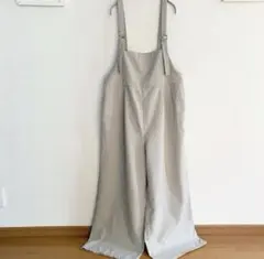 GU バックル付きサロペットワイドパンツ