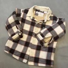 チェック柄フランネルジャケット