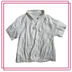 E hyphen world gallery スキッパー 半袖ブラウス シンプル