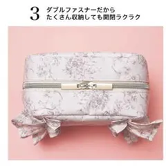 SNIDELHOME大きく開いて映え大容量フリルポーチ