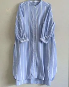 バンドカラーシャツワンピース　美品　最終値下げ