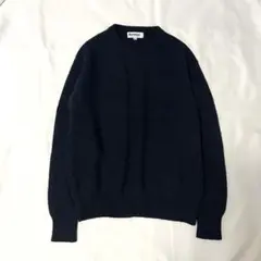 Barbour バブアー ネイビー クルーネック ニット セーター 38