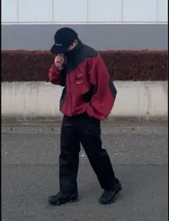 希少】90s NIKE スタジャン リバーシブルジャケット ブルー グレー 