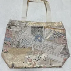 金糸刺繍の和装用トートバッグ