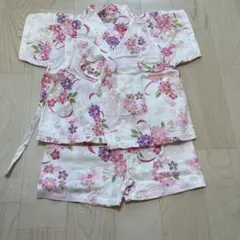 ベビー甚平 花柄 80cm