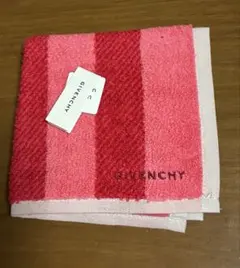 新品 GIVENCHY ストライプ柄タオルハンカチ エレガント 上品 可愛い清楚