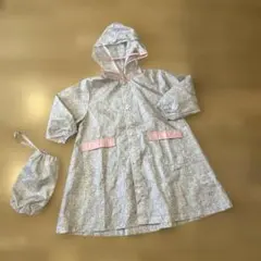 【美品】petit mainプティマイン　レインコート　M 100〜110cm