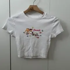 Disney バンビ プリント クロップドTシャツ ホワイト XSのサムネイル